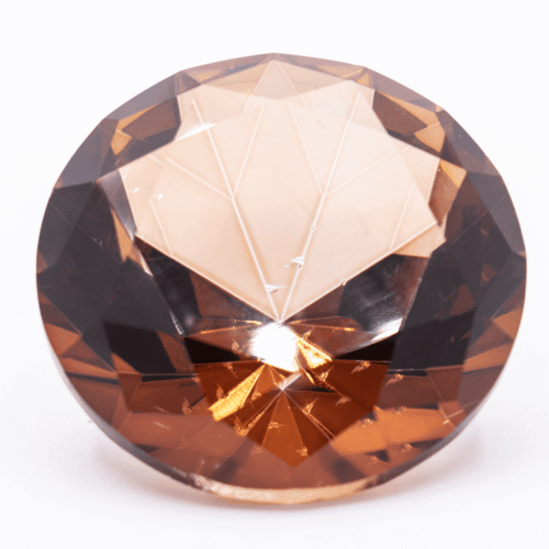 Diamant z křišťálového skla - feng shui - jantarový - VADA VAD233