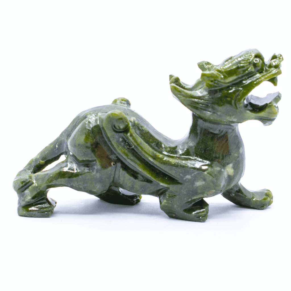 Drak - nefritová soška - Feng shui