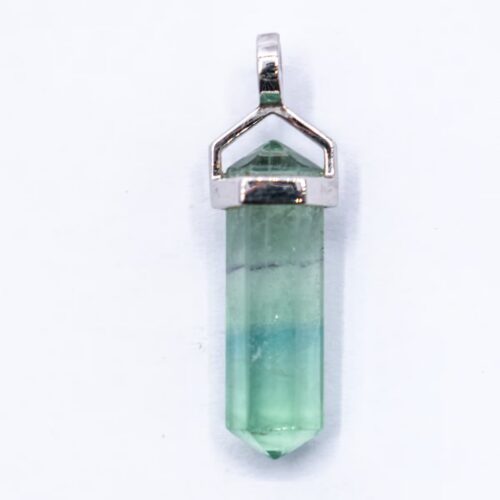 Fluorit - hrot - stříbrný přívěsek FPK9