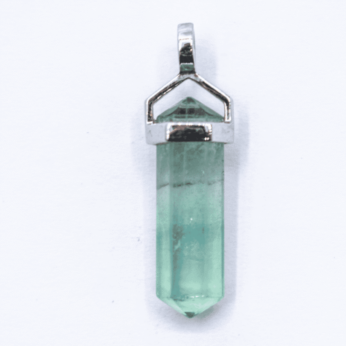 Fluorit - hrot - stříbrný přívěsek FPK9