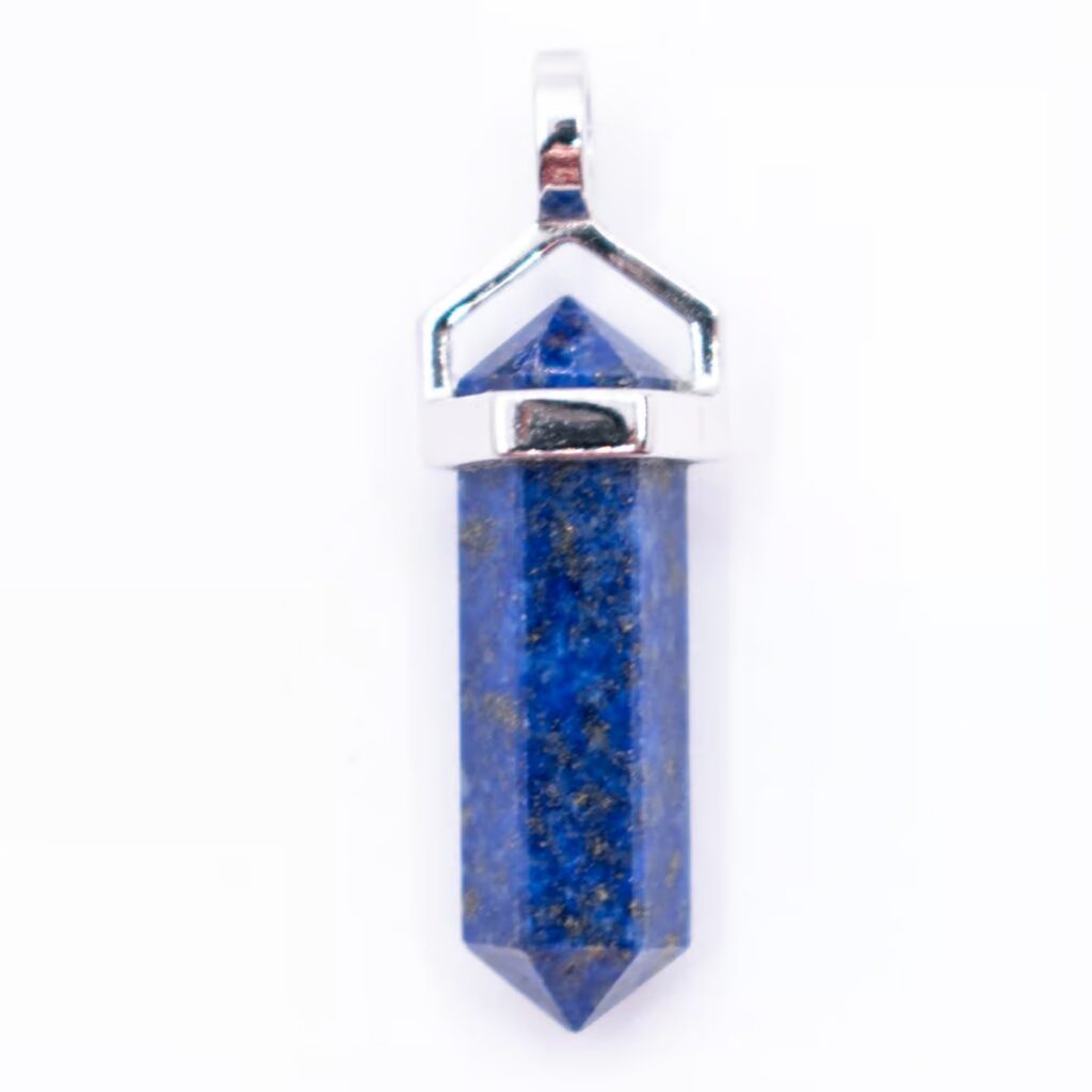 Lapis Lazuli - hrot - stříbrný přívěsek