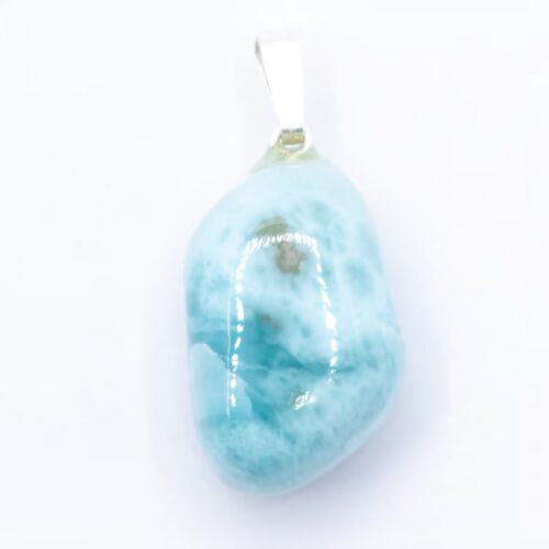 Larimar - tromlovaný kámen - stříbrný přívěsek LR163
