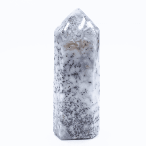Opál dendritický - obelisk - tromlovaný kámen OD43