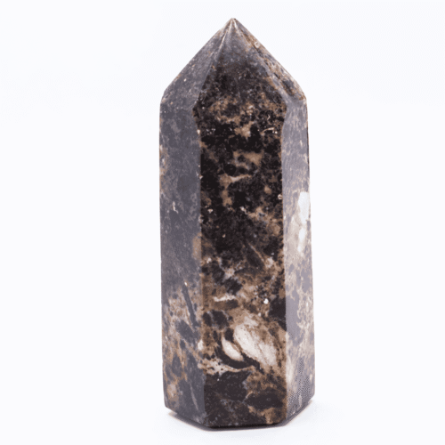 Opál tmavý - obelisk - tromlovaný kámen OT1