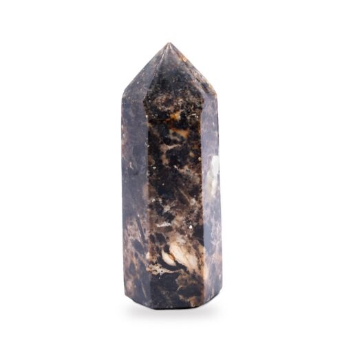 Opál tmavý - obelisk - tromlovaný kámen OT1