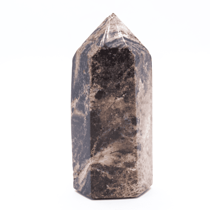 Opál tmavý - obelisk - tromlovaný kámen OT2