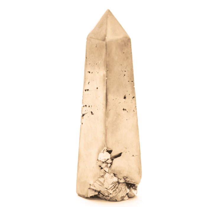 Pyrit - obelisk - tromlovaný kámen PO6