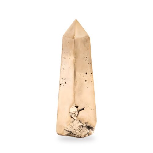 Pyrit - obelisk - tromlovaný kámen PO6