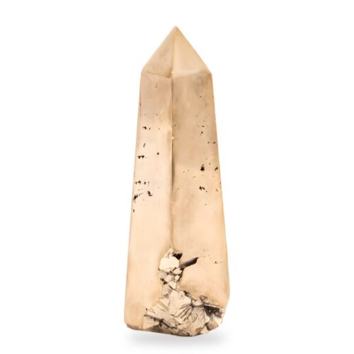 Pyrit - obelisk - tromlovaný kámen PO6