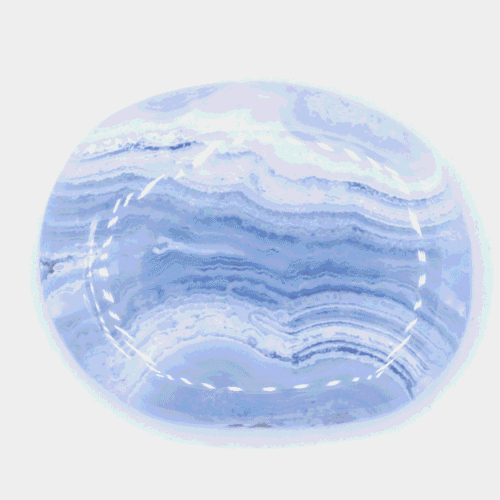 Chalcedon modrý AA - tromlovaná placička