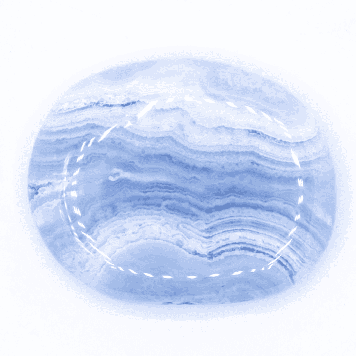 Chalcedon modrý AA - tromlovaná placička