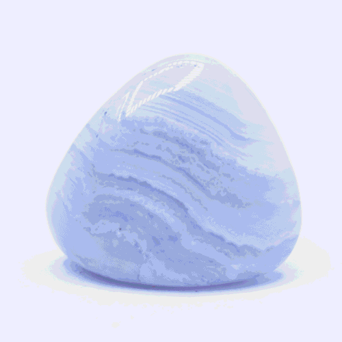 Chalcedon modrý AA - tromlovaný kámen