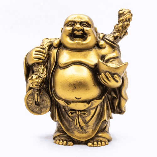 Smějící se Buddha hojnosti - soška Feng shui A4
