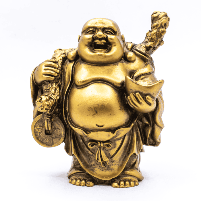 Smějící se Buddha hojnosti - soška Feng shui A4