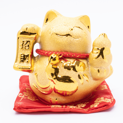 Maneki neko - mávající kočička - soška Feng shui - pokladnička MP1