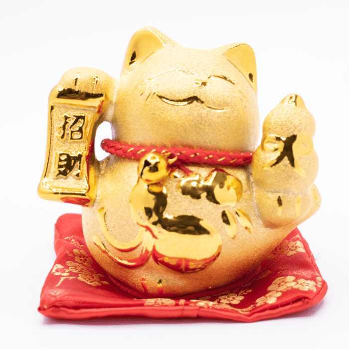 Maneki neko - mávající kočička - soška Feng shui - pokladnička MP1