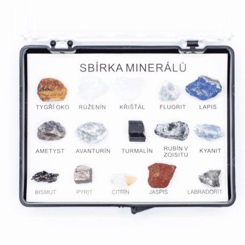 Sbírka minerálů - 15 surových kamenů