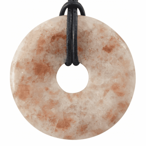 Sluneční kámen - donut - tromlovaný kámen
