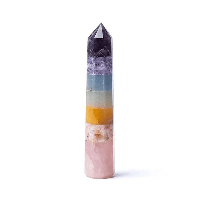 Mix minerálů - Duhový obelisk SLEVA