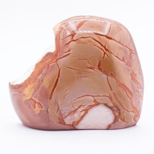 Jaspis pestrý - půlbrus - surový kámen JP55