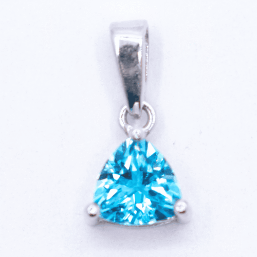 Topaz Londýnská modř (London blue) - stříbrný přívěsek
