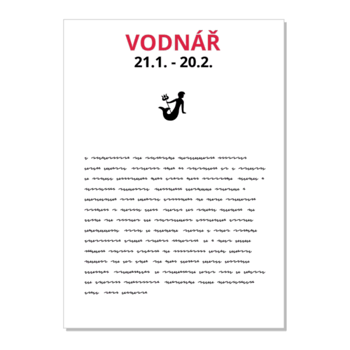 Vodnář - kartička