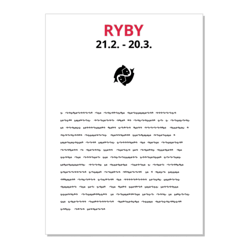 Ryby - kartička