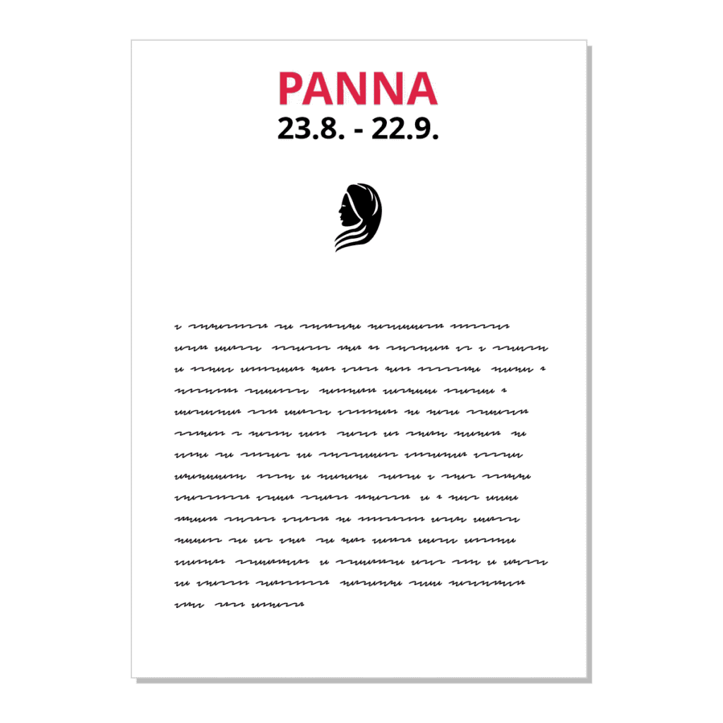 Panna - kartička