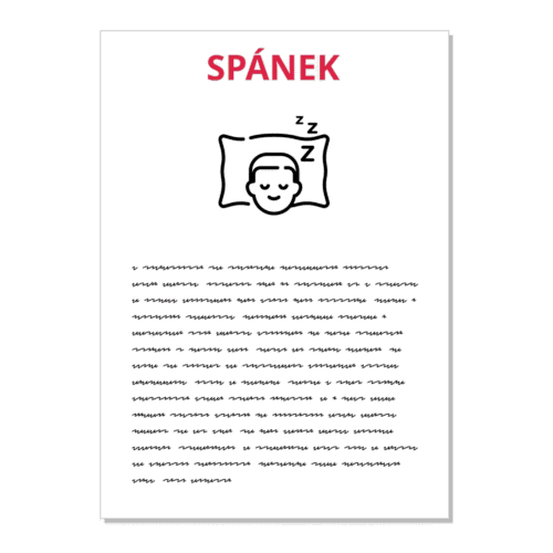 Spánek - kartička