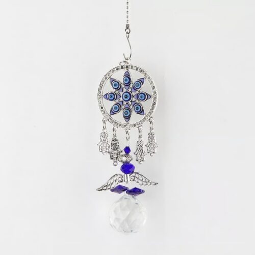 Alláhovo oko (Evil Eye) - Mandala - křišťálový závěs