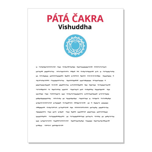 5. čakra - kartička