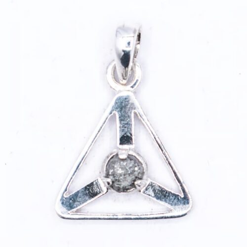 Diamant – surový kámen – stříbrný přívěsek DI14