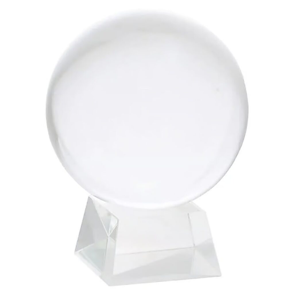 Věštecká koule z křišťálového skla – Feng shui – Maxi