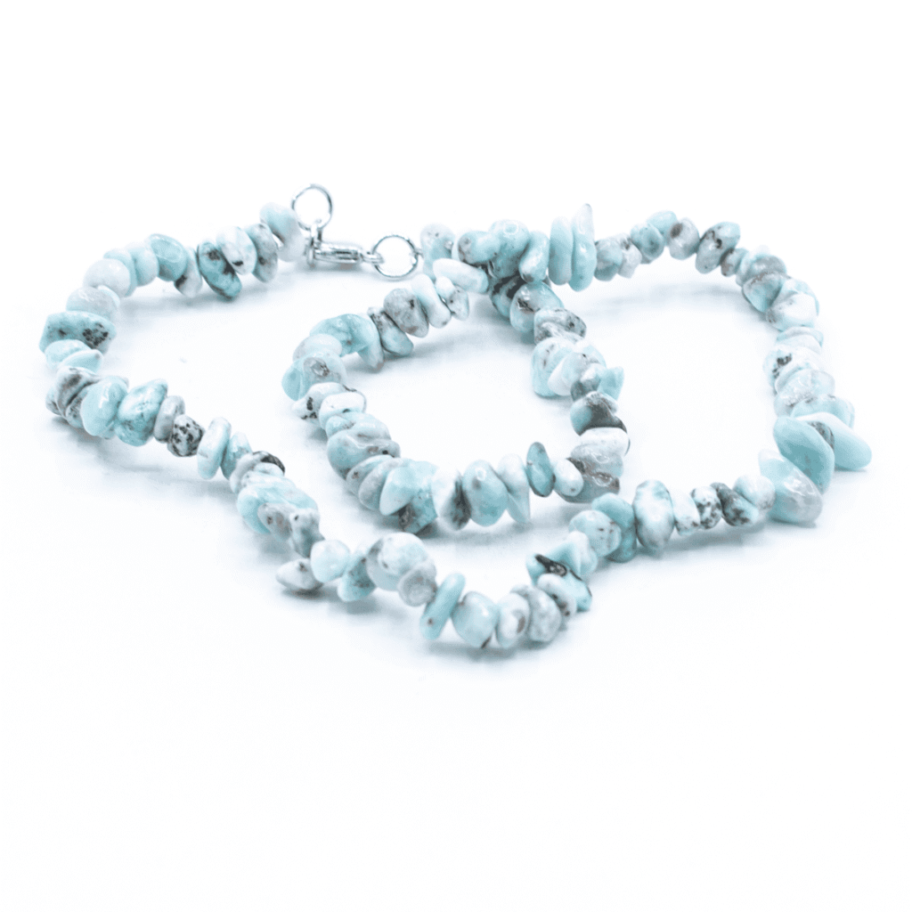 Larimar - náhrdelník sekánek AA kvalita