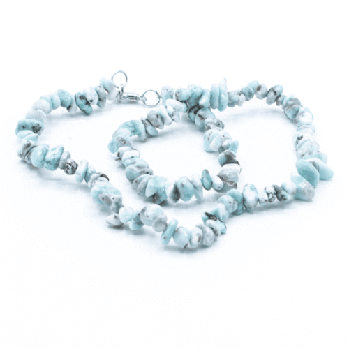Larimar - náhrdelník sekánek AA kvalita