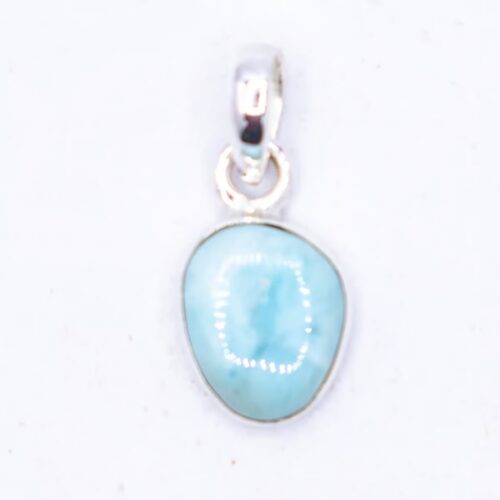 Larimar - tromlovaný kámen - stříbrný přívěsek LR190