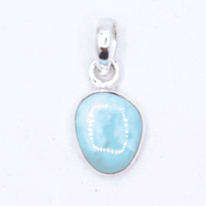 Larimar - tromlovaný kámen - stříbrný přívěsek LR190