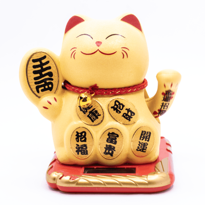 Maneki neko - mávající kočička Solar - Feng shui Y