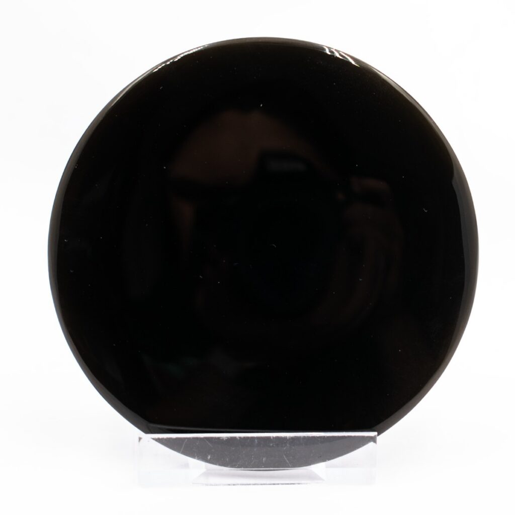 Obsidián černý - zrcátko