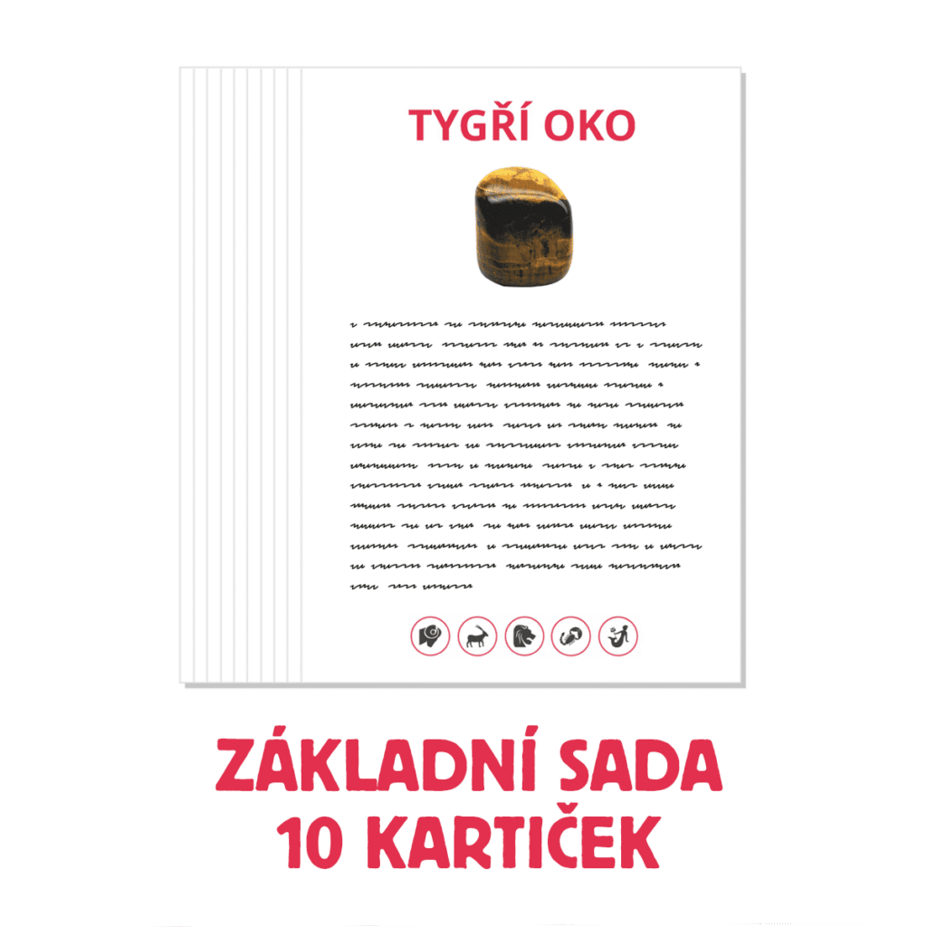 10 kartiček minerálů - Základní sada