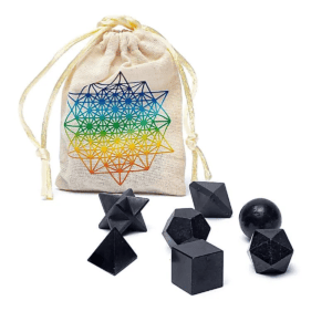 Turmalín černý (skoryl) - posvátná geometrie