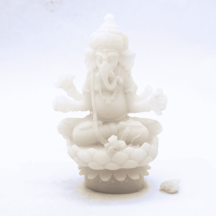 Ganéša - bílá soška - feng shui – VADA VAD360