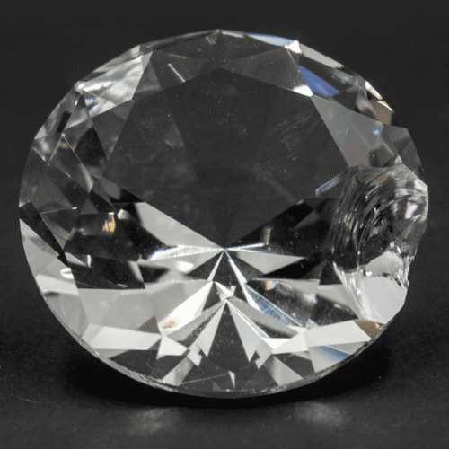Diamant z křišťálového skla - feng shui - čirý - VADA VAD407