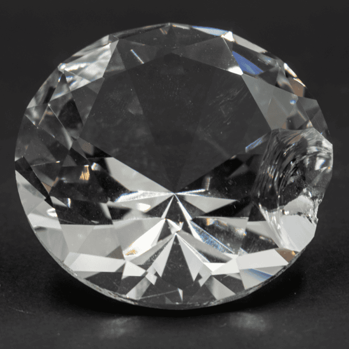 Diamant z křišťálového skla - feng shui - čirý - VADA VAD407