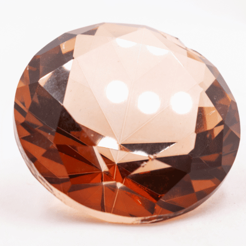 Diamant z křišťálového skla - feng shui - jantarový - VADA VAD398