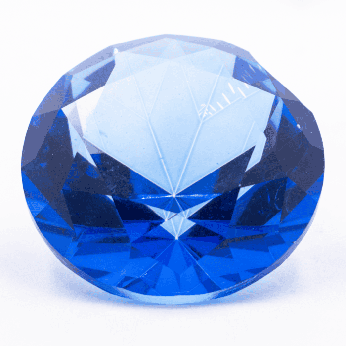 Diamant z křišťálového skla - feng shui - tmavě modrý - VADA VAD395