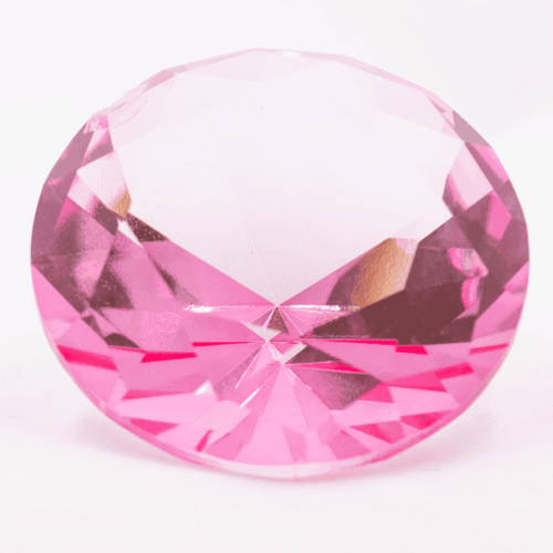 Diamant z křišťálového skla - feng shui - růžový – VADA VAD403