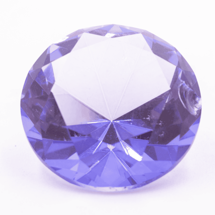 Diamant z křišťálového skla - feng shui - fialový - VADA VAD459