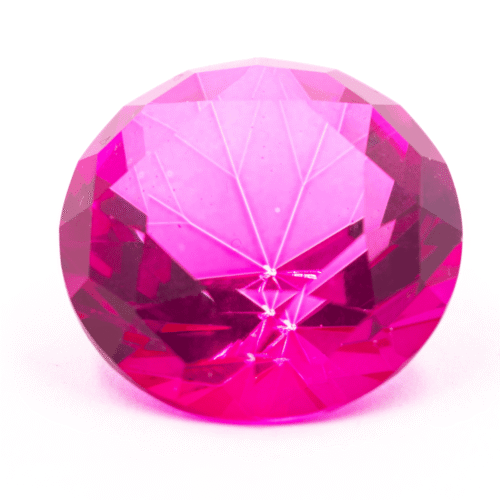 Diamant z křišťálového skla - feng shui - fuchsiový – VADA VAD445