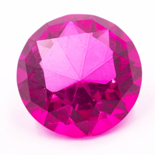 Diamant z křišťálového skla - feng shui - fuchsiový – VADA VAD446
